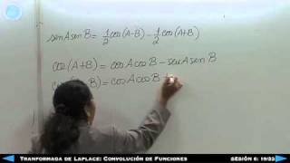 Transformada de laplace Convolución de Funciones  Sesión 6 1923 [upl. by Carmela]