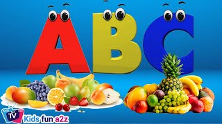 Phonics Fruits Vegetables Phonics for Kids Learn ABC Alphabet Letters Kids fun a2z TV [upl. by Oirasan254]