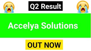 accelya solutions india Itd Q2 result 2025  accelya solutions results  accelya solution share news [upl. by Atyekram]