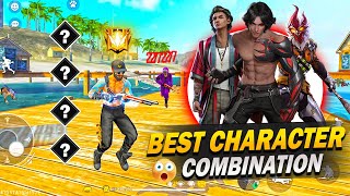 Top 3 Secret Best Character Combination 😱 For Free Fire BR Ranked amp CS Ranked FF Best Combination [upl. by Sibyls537]