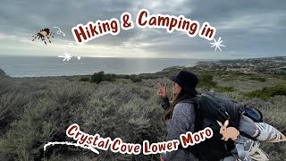 Hiking and Camping Crystal Cove Lower Moro [upl. by Boothman]