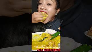 Eating Kadhi Chawal chilly mukbang asmrsounds eatingsounds shortsvideo [upl. by Golanka]