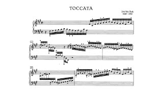 Bach Toccatas BWV 910916 Andrés Maupoint SCOREVIDEO [upl. by Nnylecyoj]