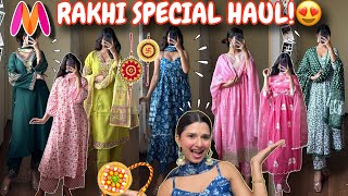 MYNTRA Rakhi Special😍HUGE Myntra Kurta Sets Haul💕5080 Off😍  Rupal Yadav [upl. by Melleta]