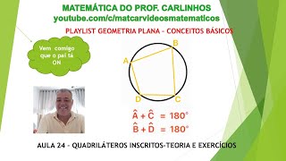 GEOMETRIA PLANA CONCEITOS BÁSICOSAULA 24 [upl. by Sualkin]