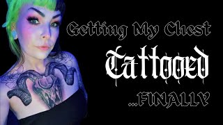 Getting My Chest Tattooed  My Tattoo Experience  Mini Vlog [upl. by Diskin657]