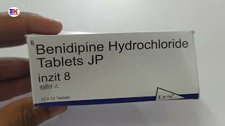 Inzit 8 Tablet  Benidipine Hydrochloride Tablet  Inzit 8mg Tablet Uses Benefits Dosage Review [upl. by Andie]