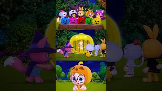 🎃 Colorful Five Pumpkin Prisons Pinkfong ver Hogi Halloween shorts [upl. by Nnairek]