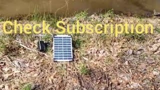 Lewisia 5 watt Solar pond air pump [upl. by Yelrahc220]