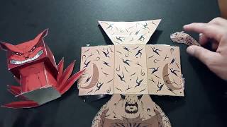 NARUTO cubeecraft como hacer a shukaku bestia de 1 cola  papercraft 2 Naruto Shippuden [upl. by Anilatak]