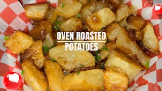 How to Make Easy Oven Roasted Potatoes  Crispy and Creamy  The Perfect Potato [upl. by Clynes966]