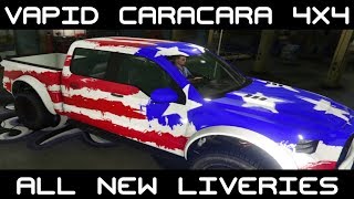 Vapid Caracara 4x4 Livery  Diamond Casino amp Resort DLC  GTA Online [upl. by Beedon]