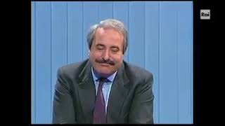 GIOVANNI FALCONE  INTERVISTA 1991 TRASMISSIONE quotTELEFONO GIALLOquot [upl. by Anora162]