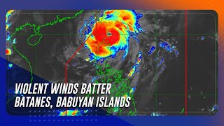 Violent winds batter Batanes Babuyan Islands Julian moves over Balintang Channel [upl. by Billmyre204]