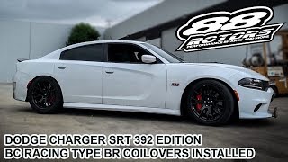 2018 Dodge Charger SRT 392 Lowered BC Racing Coilovers Type BR [upl. by Kalb288]