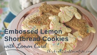 Embossed Lemon Shortbread Cookies [upl. by Eibrik]