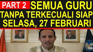 Semua guru sertifikasi dan non sertifikasi dari TKSDSMPSMASMK bersiap Selasa 27 februari 2024 [upl. by Klump]