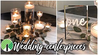 Dollar Tree DIY Wedding Centerpieces  Elegant and CHEAP [upl. by Amoakuh]