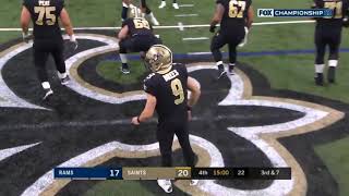 Rams vs saints missed pass interference play [upl. by Rosenberger]