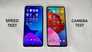 REALME 8 8GB VS SAMSUNG A51 6GB SPEED TEST AND CAMERA [upl. by Tasha]