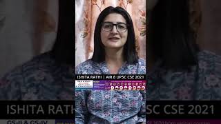 Rank 8 CSE 2021 Ishita Rathi  नोट्स कैसे बनायें [upl. by Gallagher75]