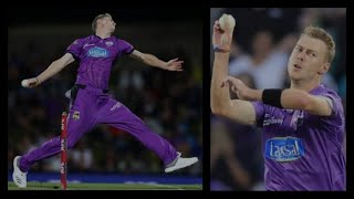 Riley Meredith bowling action in slow motion [upl. by Mufi]