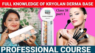 Kryolan Derma base की पूरी जानकारी kryolan india6 colour pallete review in  hindi [upl. by Eelirol]