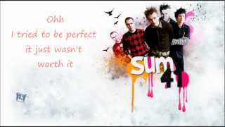 Pieces  Sum 41 lyrics [upl. by Akilat]