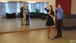 Langsamer Walzer Damensolo Drehung nrechts  Waltz Basics Dance Tutorial Lady Turn [upl. by Greggs]