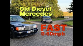 HOW FAST IS THIS 1989 DIESEL MERCEDES W124 SIDEWAYS FOR DAYS BUDGET BUILD CAR [upl. by Elna]