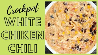 Whats for Dinner Crockpot Recipe  White Chicken Chili [upl. by Serilda800]