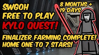 FINALIZER FARM IS COMPLETE 7 Star Home One at 8 months and 19 days of F2P SL Kylo Quest [upl. by Nanreit273]