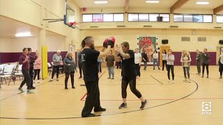 St Ignatius Police Department host womens self defense clinic [upl. by Okika]