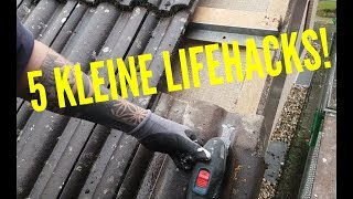 Dachdecker  5 kleine Lifehacks für Dachdecker  Lifehacks for Roofer [upl. by Kcirttap375]