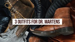 3 Outfit Ideas for Doc Martens Boots  OneDapperStreet  Men’s Fashion [upl. by Ibson]