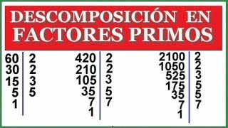 Como descomponer un número en factores primos [upl. by Low408]