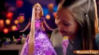 Tangled Rapunzel Sing and Glow MATTEL Doll Commercial [upl. by Eudoxia144]