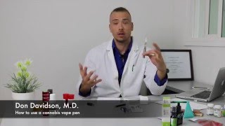 How to use a cannabis vape pen with Dr D [upl. by Hogle]