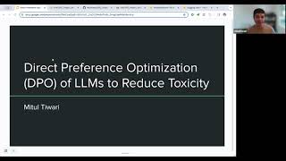 Direct Preference Optimization DPO of LLMs to Reduce Toxicity [upl. by Hotchkiss]