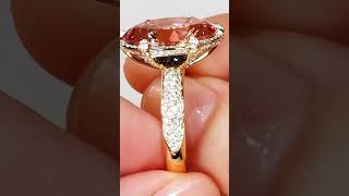 Madagascar Morganite Ring by Kat Florence gemstone diamond finediamonds designerjewelry [upl. by Ahsilet]