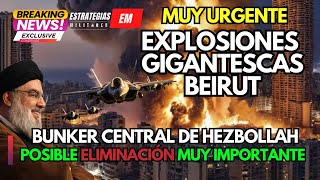 NOTICIAS ISRAEL  URGENTE EXPLOSIÓN GIGANTESCA BEIRUT  EL OBJETIVO NASRALLAH  INVITADOS EN DIRECTO [upl. by Anneiv]