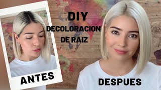 DIY RETOQUE DE RAÍZ EN CABELLO RUBIO PLATINADO [upl. by Stovall]