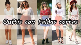 Outfits con faldas cortas 2024 [upl. by Ardnosal]