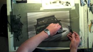 How to airbrush a race car [upl. by Benedick]