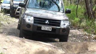 Mitsubishi Pajero 4wd  2 wheels off the ground  Sydney [upl. by Ylrrad]