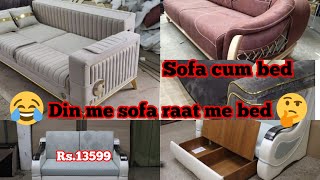 New 3 Fold Sofa Cum Bed  How To Make Folding Bed  Teakwood Models  furniture sofabed [upl. by Cutty]