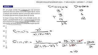 Questão 11  Provão PaulistaSaresp 2023 – 2° Ano  1° Aplicação  Versão 1 [upl. by Piotr240]