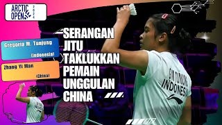 Gregoria Mariska Tunjung INA Vs Zhang Yi Man China  Arctic Open 2024 [upl. by Suirada584]