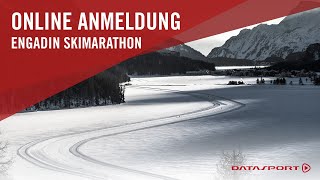 Wie melde ich mich online für den Engadin Ski Marathon an [upl. by Delisle940]