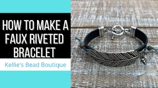 Learn how to quotrivetquot leather on to metal  faux rivets are easy [upl. by Golden250]